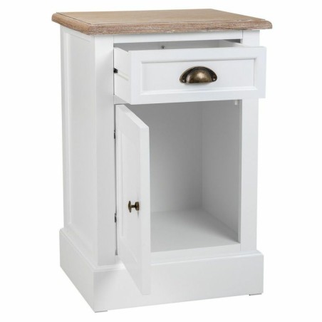 Nachtkastje Alexandra House Living Wit Bruin 35 x 63 x 41 cm