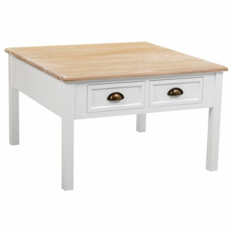 Table Basse Alexandra House Living Blanc Marron 80 x 50 x 80 cm