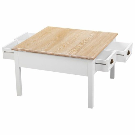 Tavolino da Caffè Alexandra House Living Bianco Marrone 80 x 50 x 80