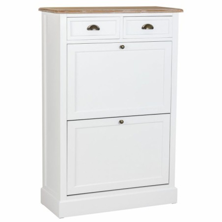 Armadio scarpiera Alexandra House Living Bianco Marrone 33 x 120 x 80