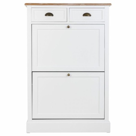 Armadio scarpiera Alexandra House Living Bianco Marrone 33 x 120 x 80