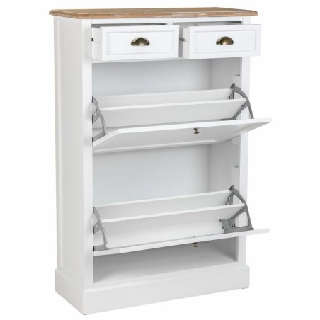 Armadio scarpiera Alexandra House Living Bianco Marrone 33 x 120 x 80