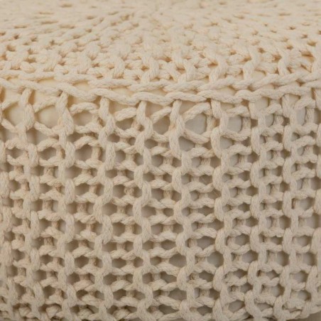 Tabouret Alexandra House Living Crème Bambou Pin Éponge Bois MDF 32