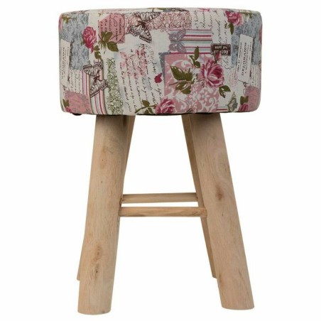 Sgabello Alexandra House Living Rosa Bambù Pino Spugna Legno MDF 32 x
