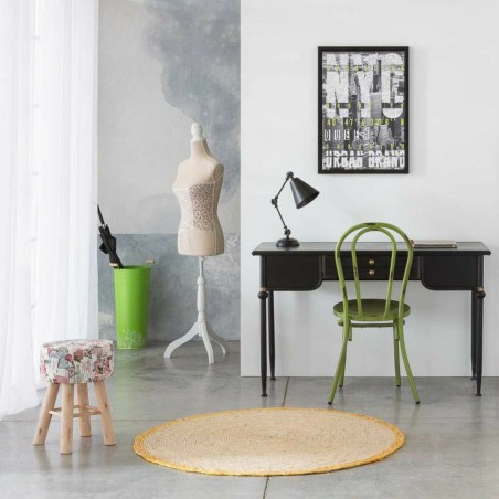 Sgabello Alexandra House Living Rosa Bambù Pino Spugna Legno MDF 32 x