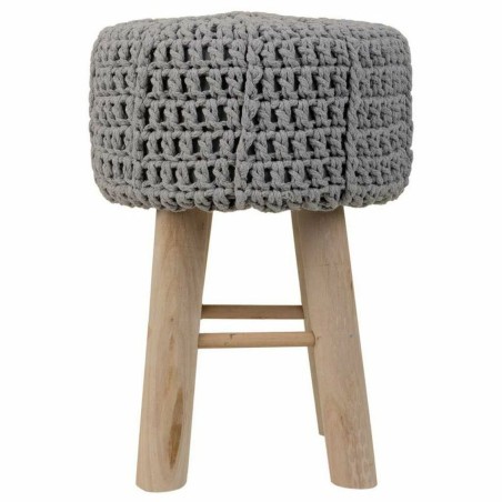 Tabouret Alexandra House Living Gris Bambou Pin Éponge Bois MDF 32 x