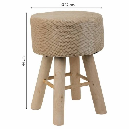 Hocker Alexandra House Living Braun Bambus Kiefer Schwamm Holz MDF 32