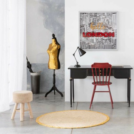 Tabouret Alexandra House Living Marron Bambou Pin Éponge Bois MDF 32