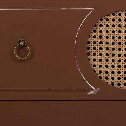 Commode Alexandra House Living Marron Naturel Rotin Bois d'épicéa Bo 2