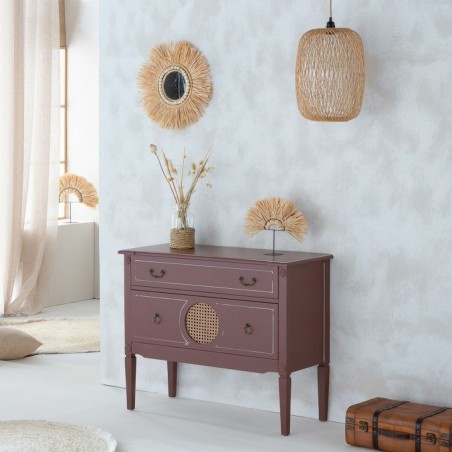 Cassettiera Alexandra House Living Marrone Naturale Rattan Legno di ab