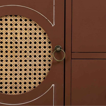 Anrichte Alexandra House Living Braun natürlich Rattan Tannenholz 40 2