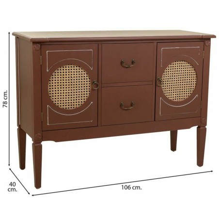 Buffet Alexandra House Living Marron Naturel Rotin Bois d'épicéa 40