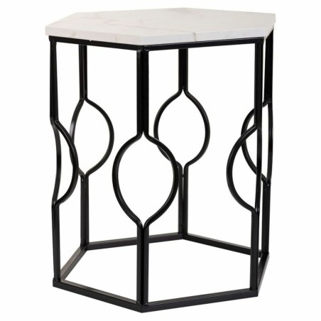 Set of 2 tables Alexandra House Living White Iron MDF Wood 39 x 57 x 3