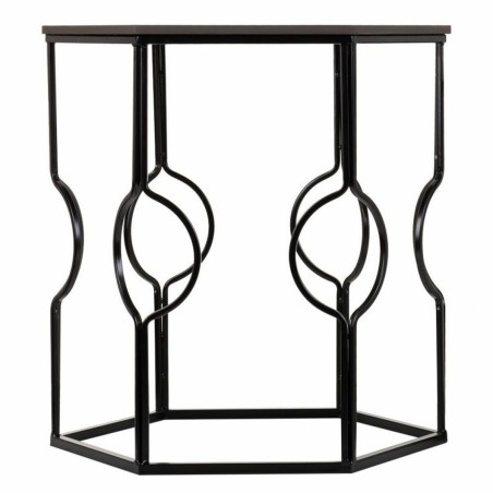 Jeu de 2 tables Alexandra House Living Noir Fer Bois MDF 39 x 57 x 39