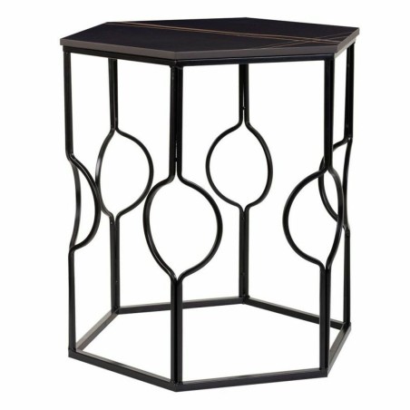 Jeu de 2 tables Alexandra House Living Noir Fer Bois MDF 39 x 57 x 39