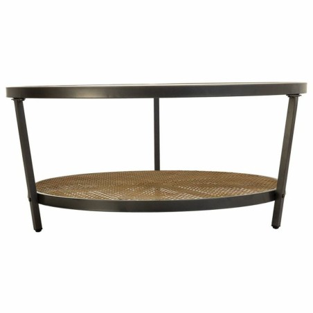 Mesa de Centro Alexandra House Living Marrón Vidrio Hierro 91 x 41 x