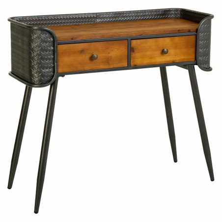 Konsolentisch mit Schubladen Alexandra House Living Braun 35 x 81 x 90