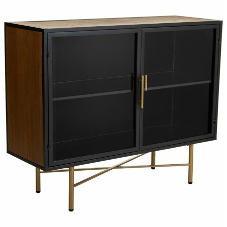 Sideboard Alexandra House Living Brown Metal Glass Fir wood MDF Wood 3