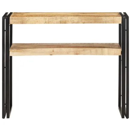 Table console 90x30x75 cm Bois de manguier brut 2