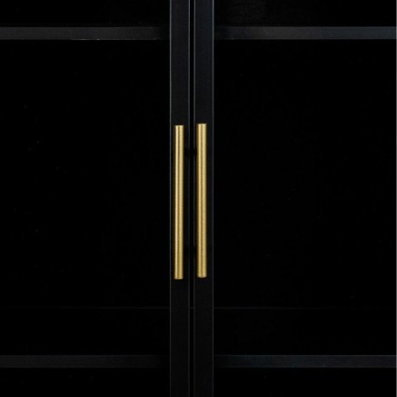 Kast Alexandra House Living Bruin Glas Sparrenhout Hout MDF 35 x 155 x 2