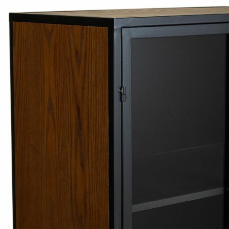 Kast Alexandra House Living Bruin Glas Sparrenhout Hout MDF 35 x 155 x
