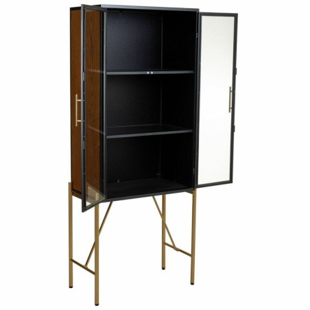 Kast Alexandra House Living Bruin Glas Sparrenhout Hout MDF 35 x 155 x