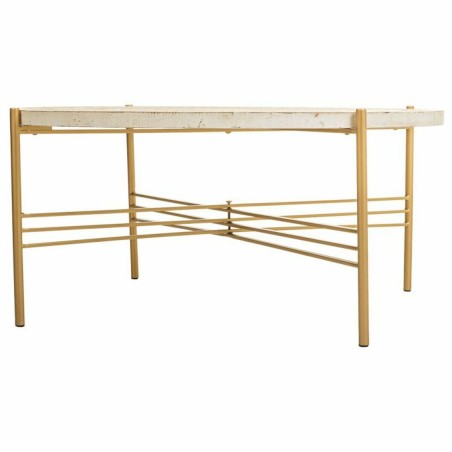 Tavolino da Caffè Alexandra House Living Bianco Metallo Legno di abet