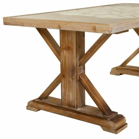 Tafel Alexandra House Living Bruin 60 x 50 x 120 cm
