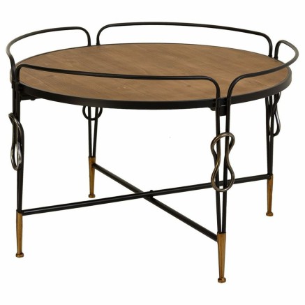 Hoofdtafel Alexandra House Living Bruin Metaal Sparrenhout Hout MDF 78