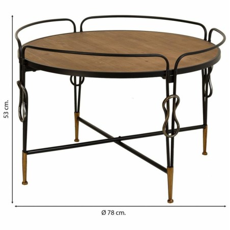 Tavolino da Caffè Alexandra House Living Marrone Metallo Legno di abe