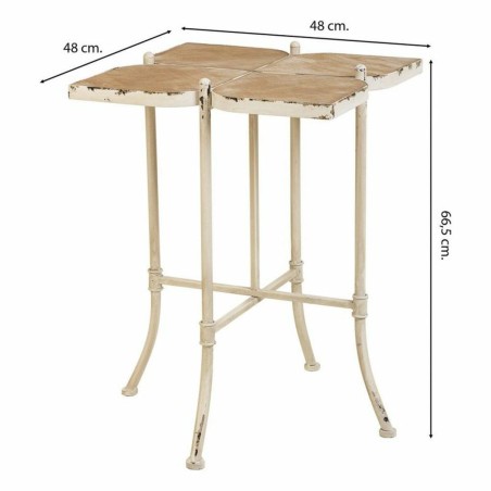 Table Basse Alexandra House Living Blanc Métal Bois d'épicéa Bois M