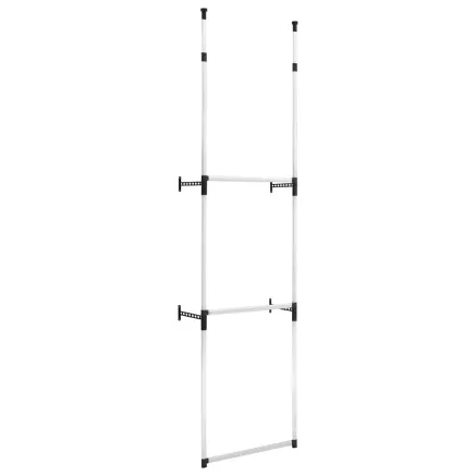 Système de garde-robe télescopique avec barres Aluminium 2
