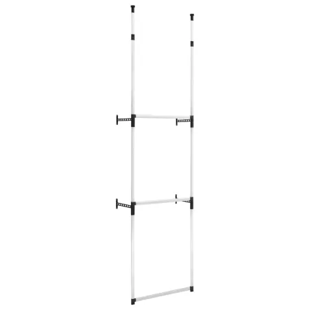 Système de garde-robe télescopique avec barres Aluminium