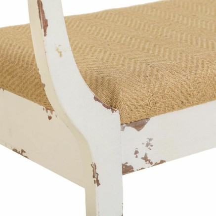 Kruk Alexandra House Living Wit Spons Sparrenhout Hout MDF 45 x 78 x 1 2