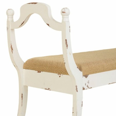 Bench Alexandra House Living White Sponge Fir wood MDF Wood 45 x 78 x