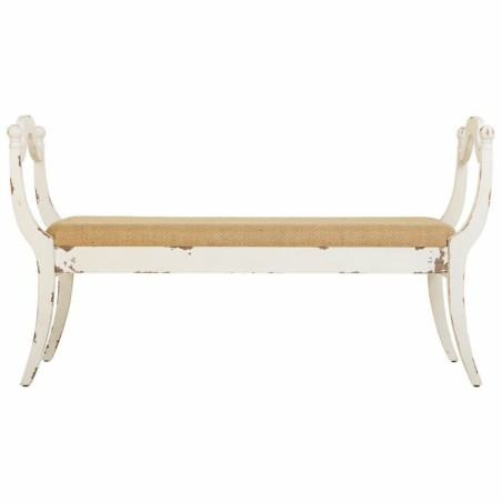 Bench Alexandra House Living White Sponge Fir wood MDF Wood 45 x 78 x
