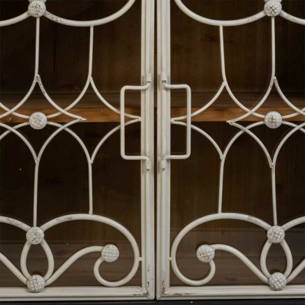 Buffet Alexandra House Living Noir verre Bois d'épicéa Bois MDF 36 x 2
