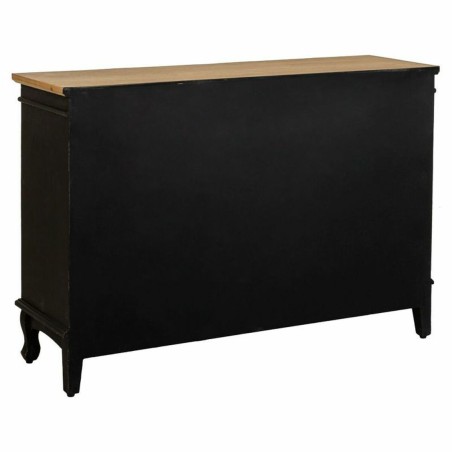Buffet Alexandra House Living Noir verre Bois d'épicéa Bois MDF 36 x