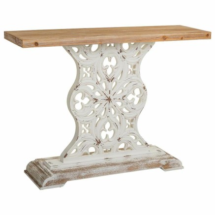 Meuble d'Entrée Alexandra House Living Blanc 36 x 92 x 120 cm
