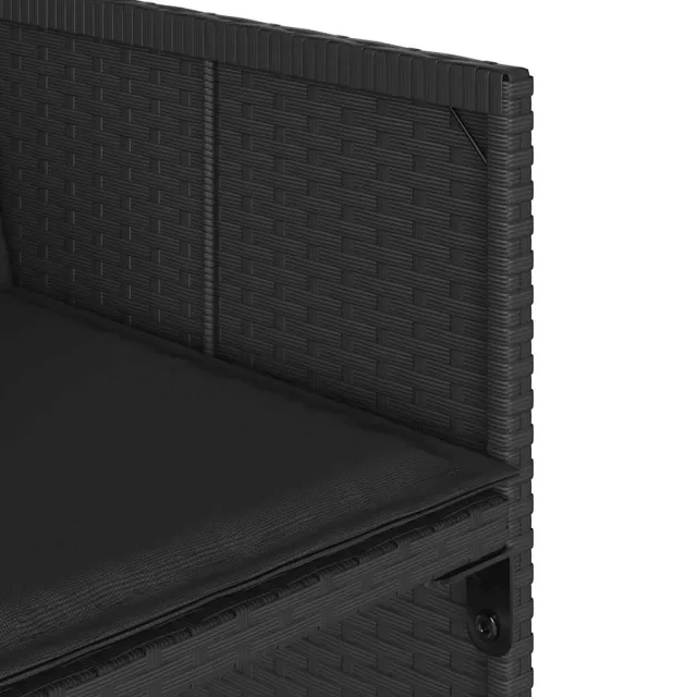 Ensemble à manger de jardin coussins 17 pcs résine tressée