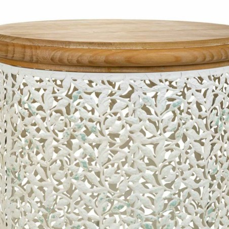 Mesa de Centro Alexandra House Living Marrón Metal Madera de abeto Ma