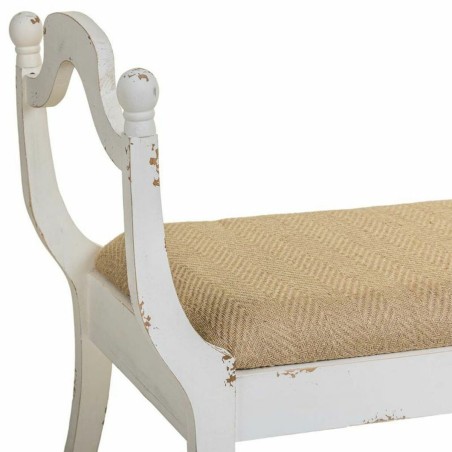 Kruk Alexandra House Living Wit Spons Sparrenhout Hout MDF 45 x 78 x 9