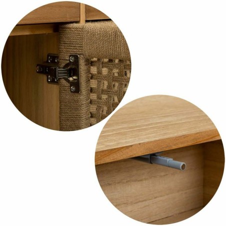 Armario Alexandra House Living Marrón Cuerda Madera de abeto Madera d