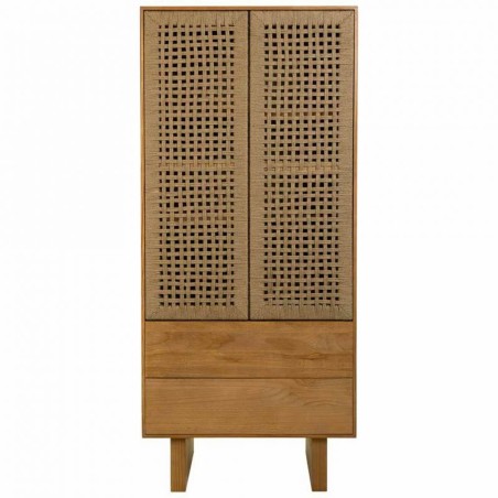 Armario Alexandra House Living Marrón Cuerda Madera de abeto Madera d
