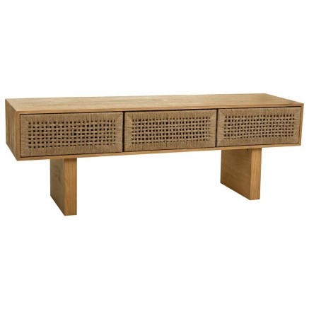 Mesa auxiliar Alexandra House Living Marrón Cuerda Madera de abeto Ma
