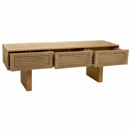 Bijzettafel Alexandra House Living Bruin Touw Sparrenhout Paulownia ho