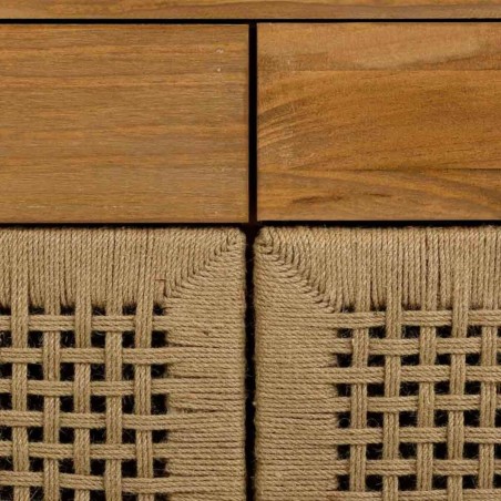 Hall Table with Drawers Alexandra House Living Brown 36 x 75 x 80 cm