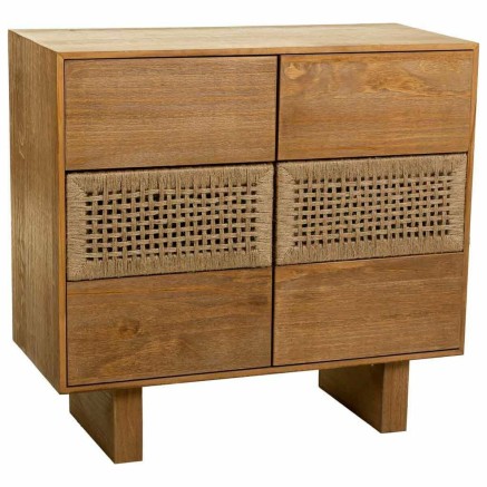 Commode Alexandra House Living Marron Corde Bois d'épicéa Bois de pa