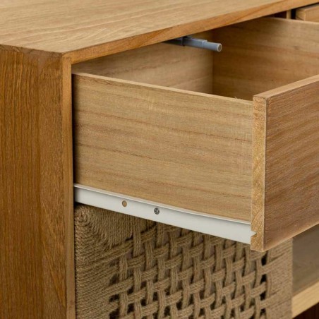 Dientafel Alexandra House Living Bruin Sparrenhout Paulownia hout 36 x