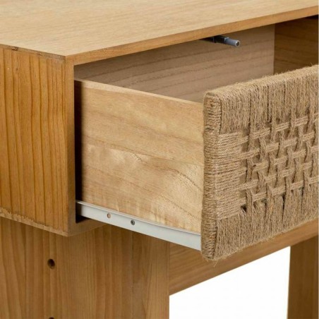 Zijtafel met lades Alexandra House Living Bruin 36 x 77 x 110 cm